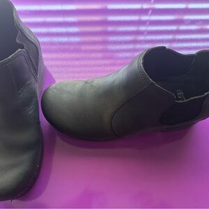 Dansko Black Ankle Boots “Frankie” oiled black leather